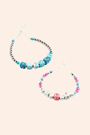 Djeco - Alphabet Beads - Argent - Strawberries & Cream