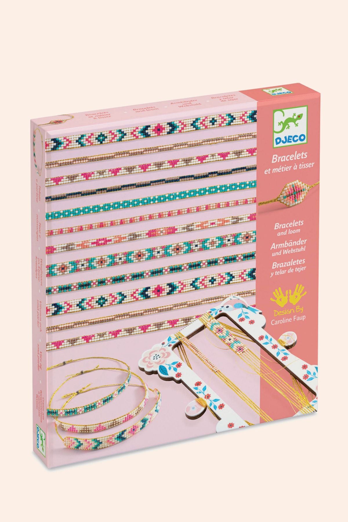 Djeco - Bracelets and Loom - Tiny beads - Strawberries & Cream