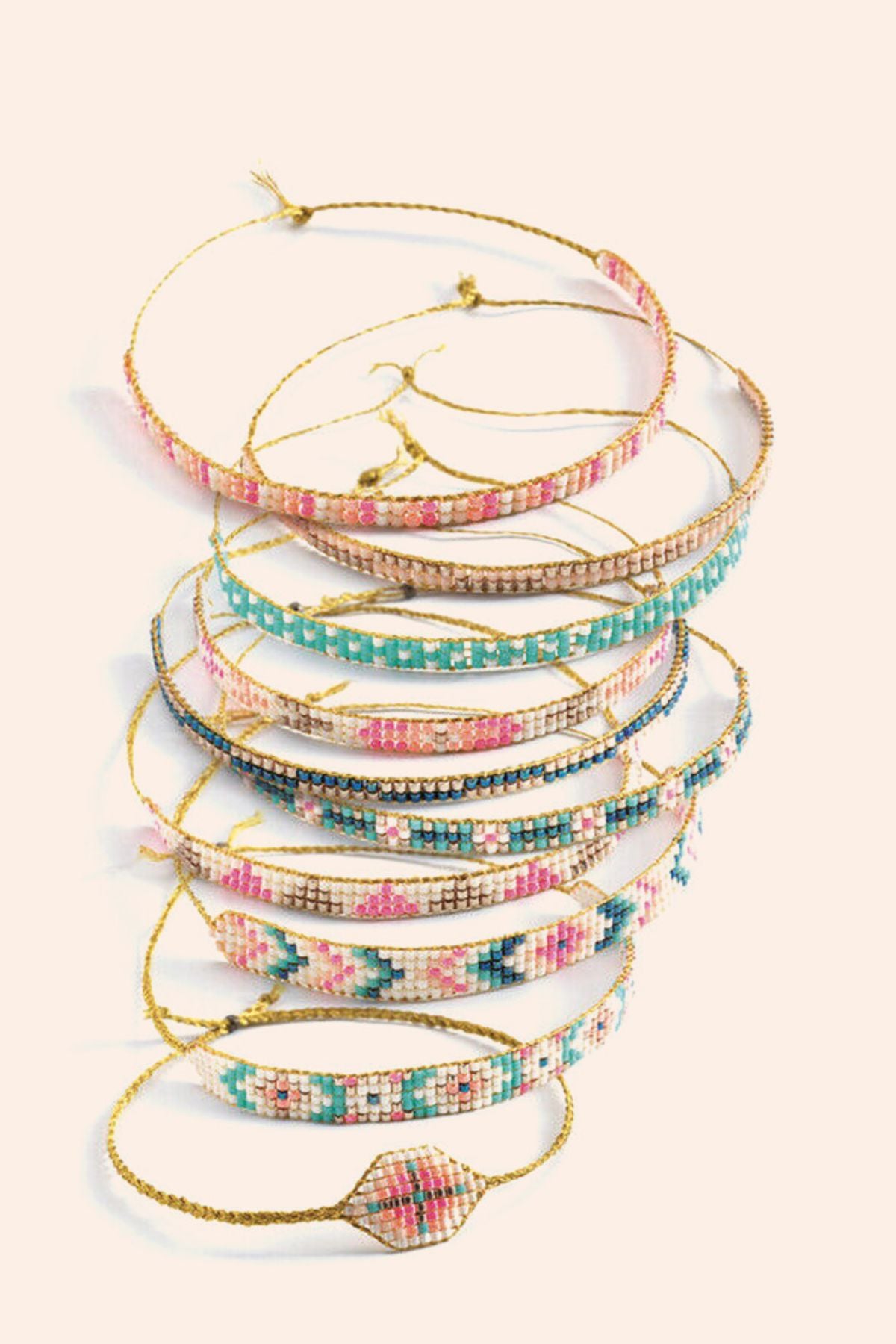 Djeco - Bracelets and Loom - Tiny beads - Strawberries & Cream
