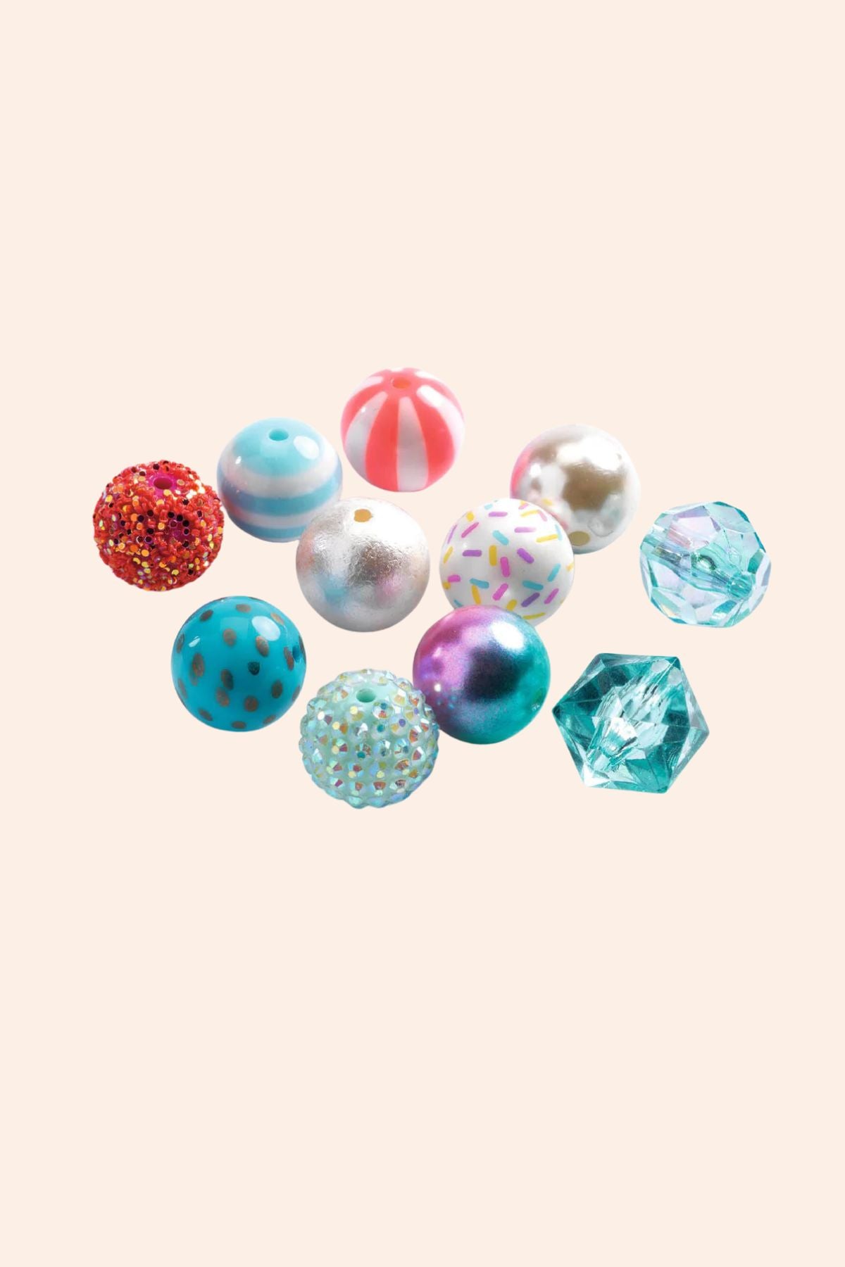 Djeco - Bubble Beads - Strawberries & Cream
