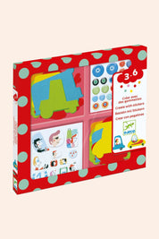 Djeco - Create With Stickers - I love cars - Strawberries & Cream