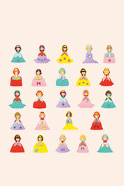 Djeco - Create With Stickers - Love Princesses - Strawberries & Cream