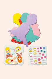 Djeco - Create With Stickers - Love Princesses - Strawberries & Cream
