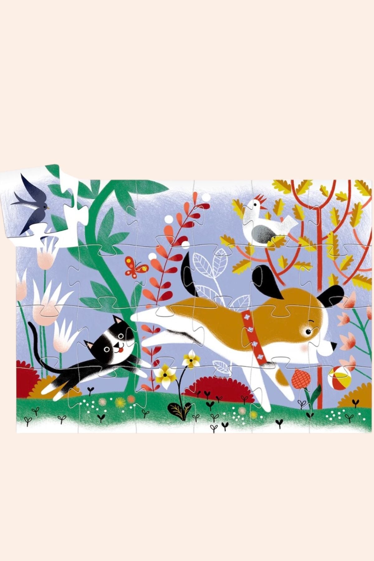 Djeco - Firmin Liittle Puppy - Puzzle - Strawberries & Cream