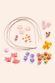 Djeco - Headbands and Threading Tray - Precious - Strawberries & Cream