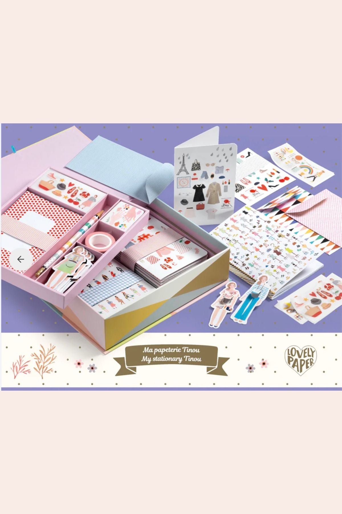 Djeco - My Stationery - Tinou - Strawberries & Cream