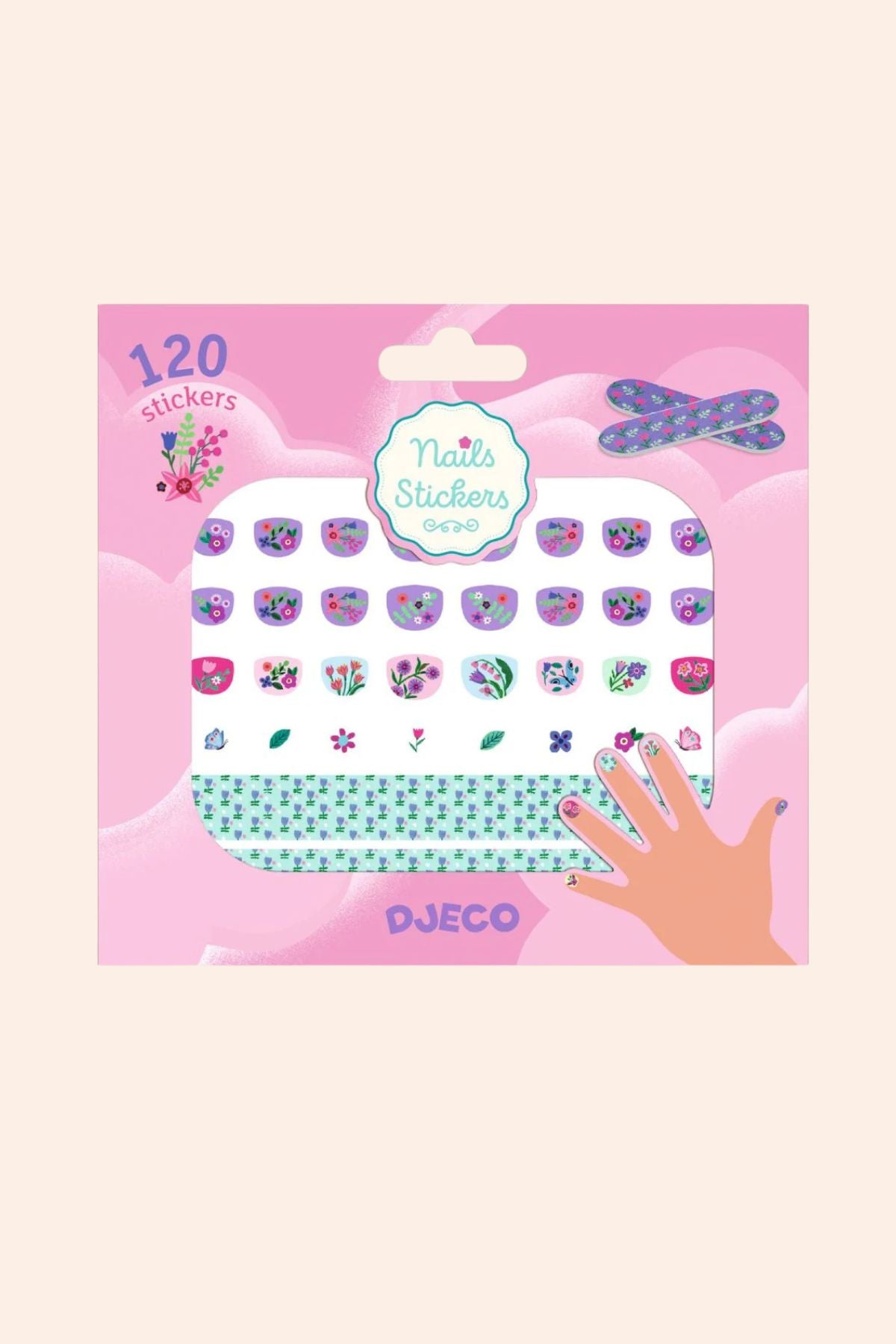Djeco - Nails Stickers - Petite Fleur - Strawberries & Cream