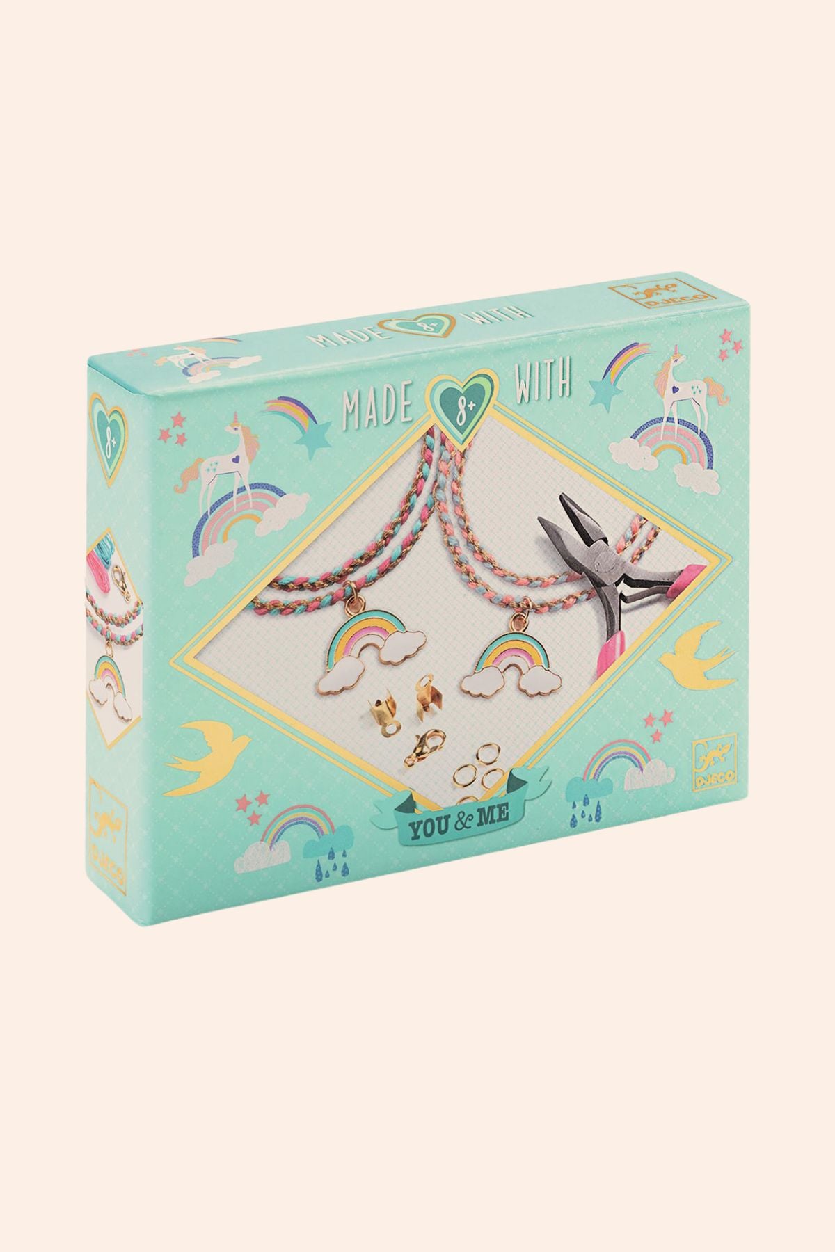 Djeco - Rainbow Kumihimo Jewellery - Strawberries & Cream