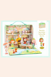 Djeco - Tinyly - Sylvia & Fox's House in The Forest - Strawberries & Cream