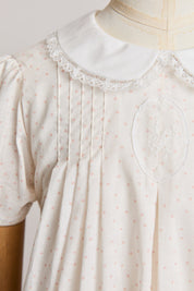 Eloise Dress Blush Polka Dots - Designed by Ingrid Lewis - Strawberries & Cream