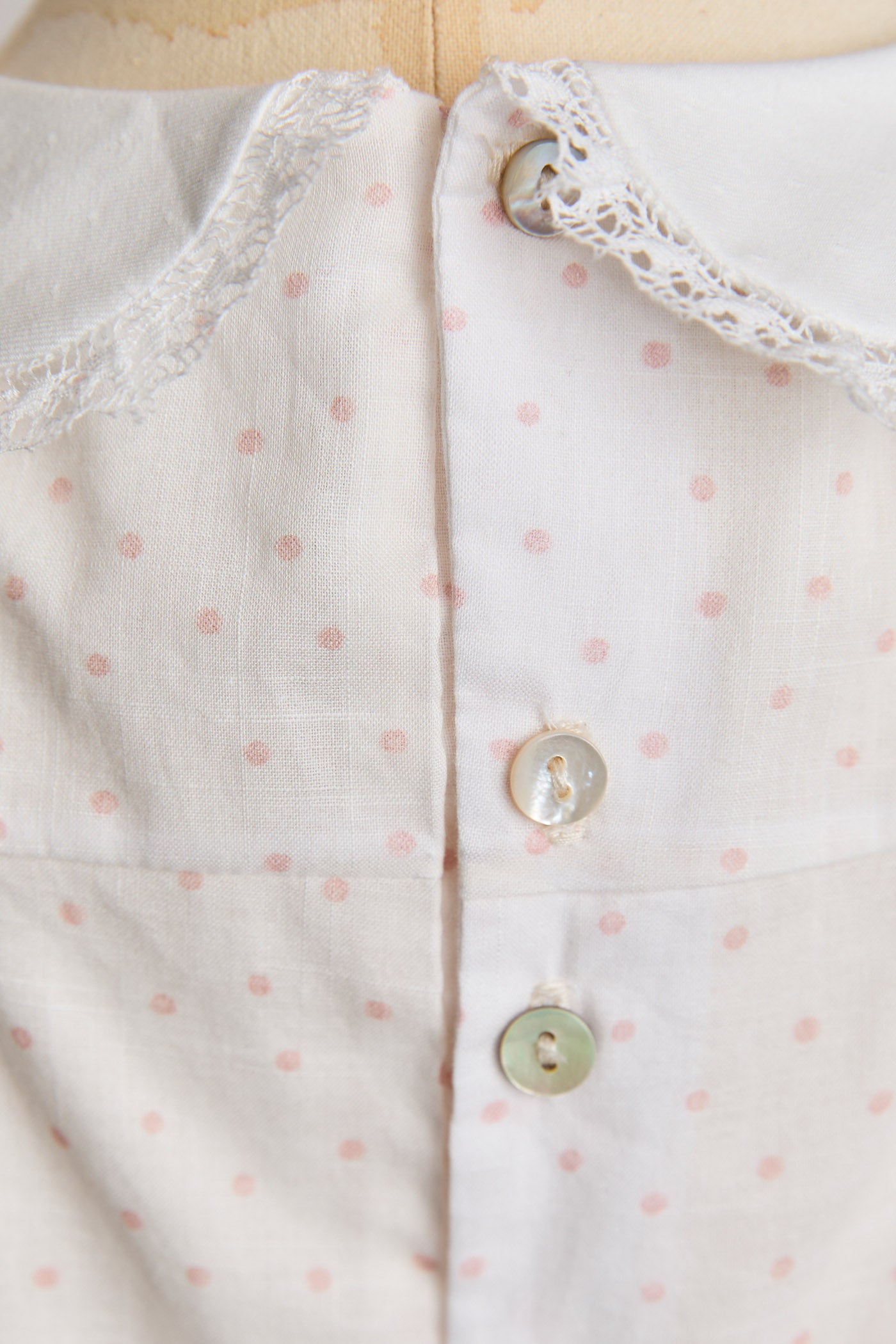 Eloise Dress Blush Polka Dots - Designed by Ingrid Lewis - Strawberries & Cream