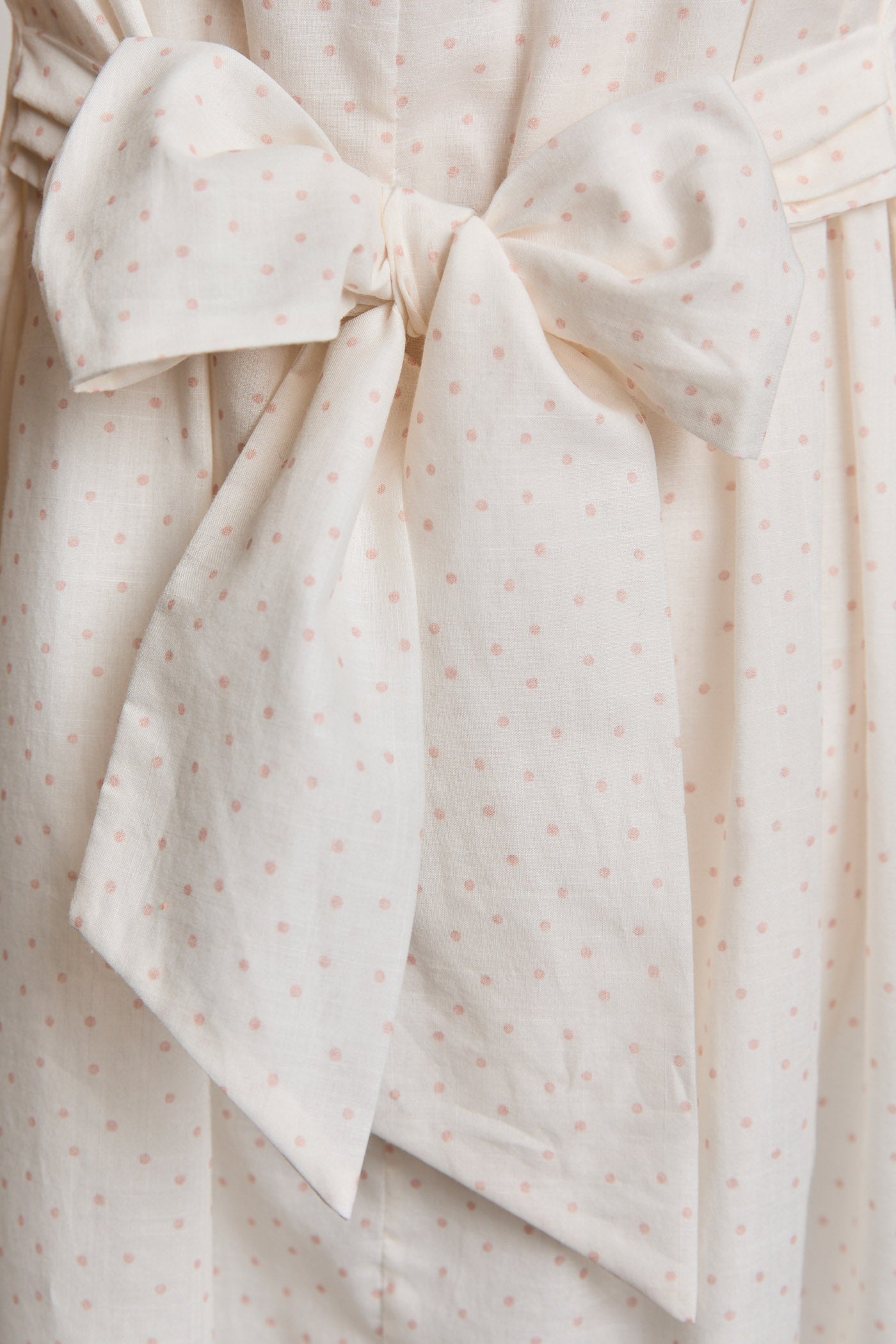 Eloise Dress Blush Polka Dots - Designed by Ingrid Lewis - Strawberries & Cream
