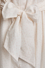 Eloise Dress Blush Polka Dots - Designed by Ingrid Lewis - Strawberries & Cream