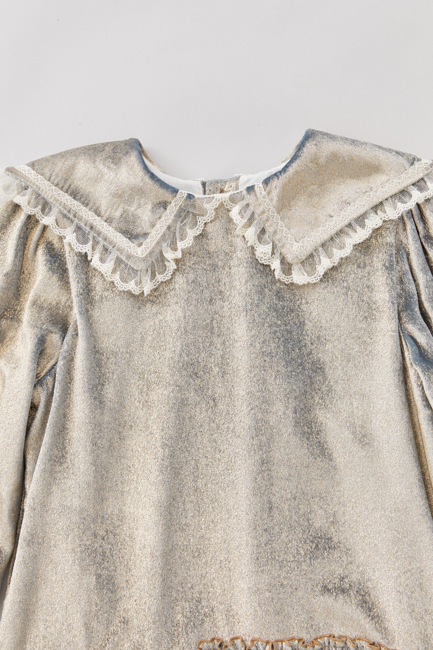 Ginger Blue Gold Velvet - Occasional Party - Designed by Ingrid Lewis - Strawberries & Cream