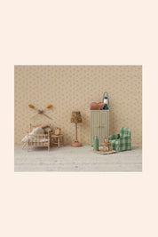 Maileg - Alarm Clock, Mouse - Powder - Strawberries & Cream