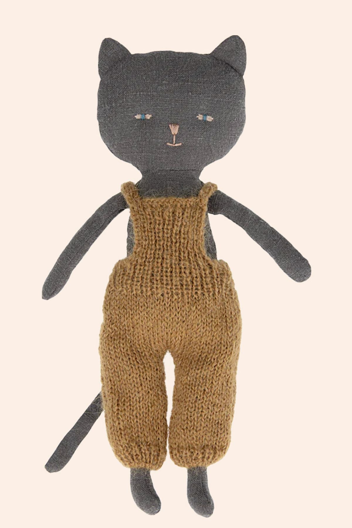 Maileg - Chatons, Kitten In Overall  - Black - Strawberries & Cream