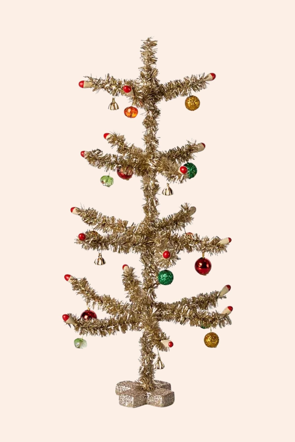 Maileg - Christmas Tree - Gold/Red/Green - Strawberries & Cream