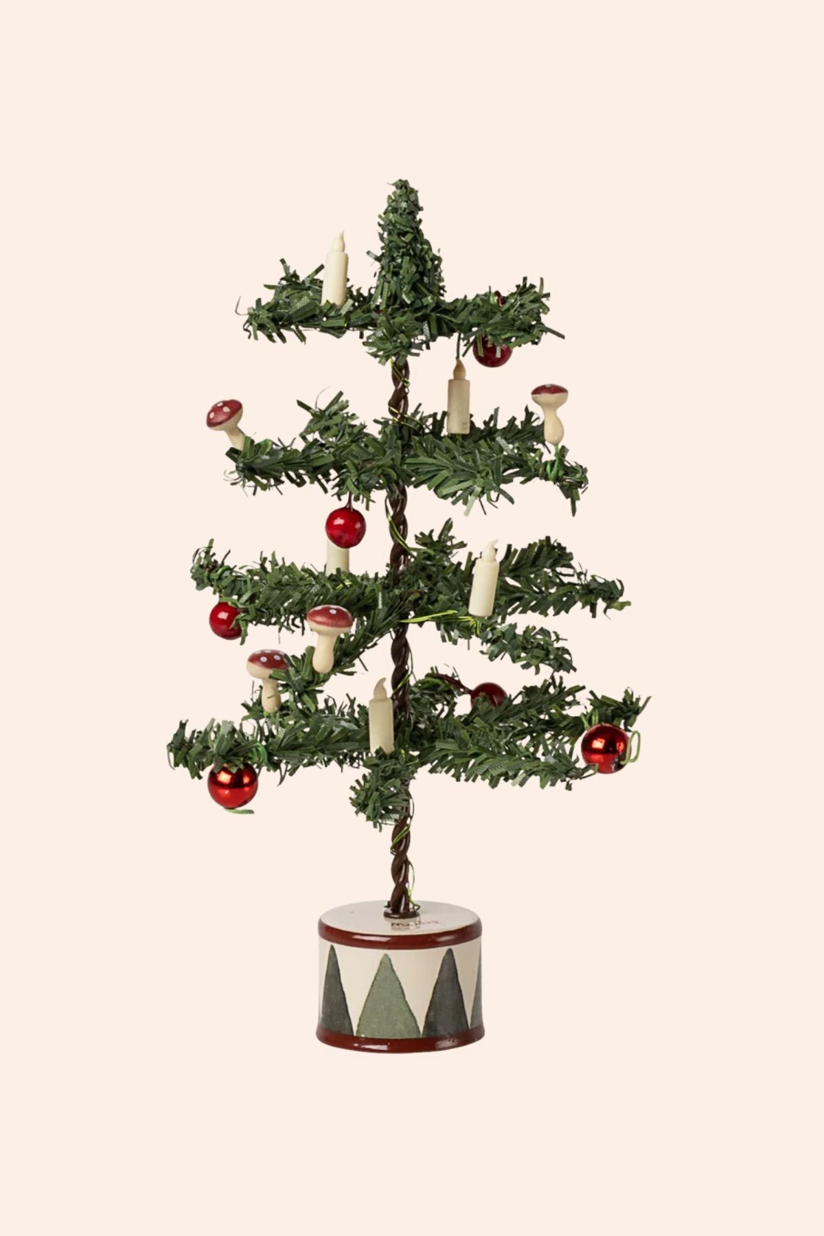 Maileg - Christmas Tree - Mouse - Strawberries & Cream