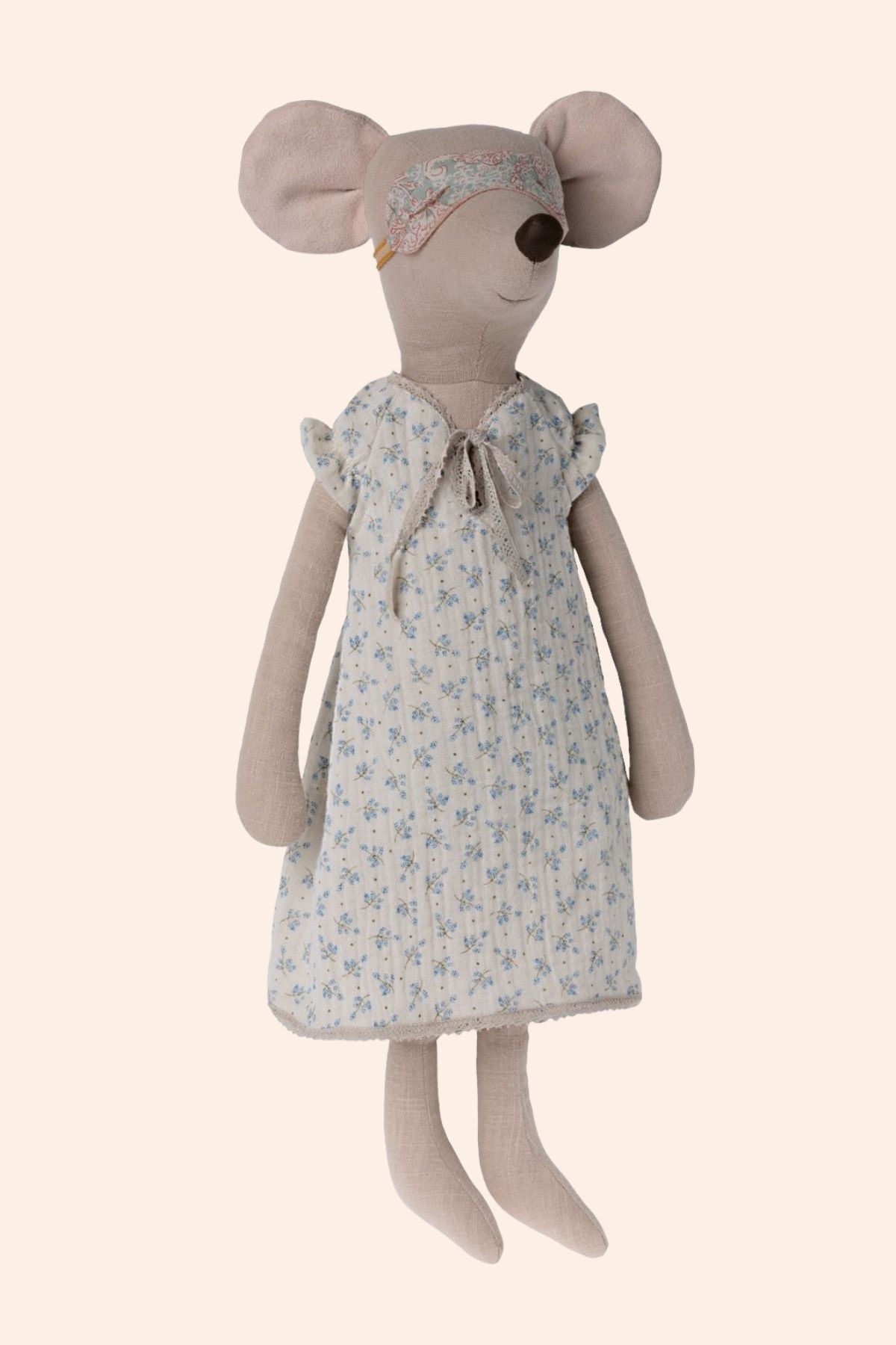 Maileg - Maxi Mouse Clothes - Pyjamas Nightgown - Strawberries & Cream