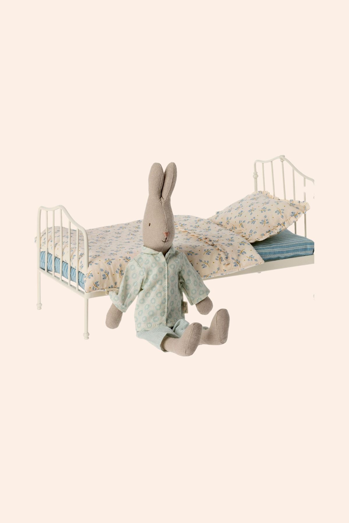 Maileg - Miniature - Bed Mini- Blue - Strawberries & Cream