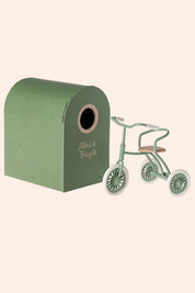 Maileg - Mouse - Abri à Tricycle - Green - Strawberries & Cream