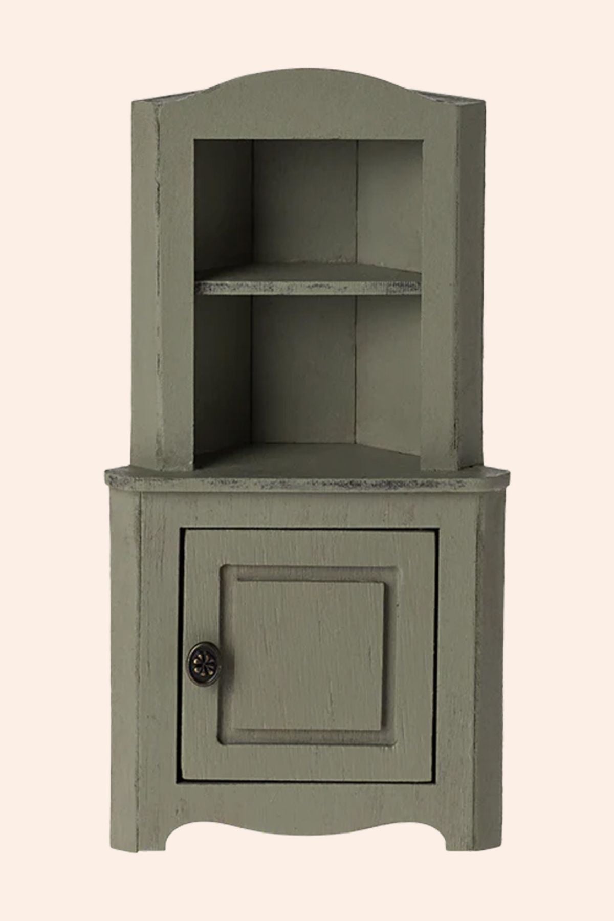 Maileg - Mouse - Corner Cabinet - Light Green - Strawberries & Cream