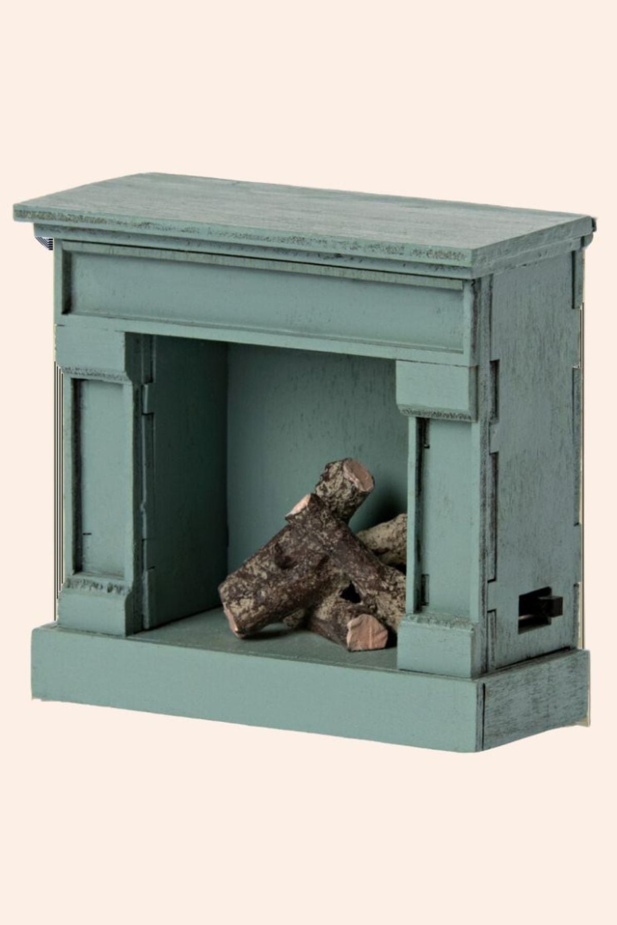 Maileg - Mouse - Fireplace -  Blue - Strawberries & Cream