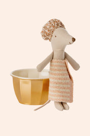 Maileg - Wellness Mouse Big Sister - Pink - Strawberries & Cream
