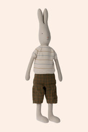 Maileg Rabbit Size 5 - Pants and Knitted Sweater - Strawberries & Cream