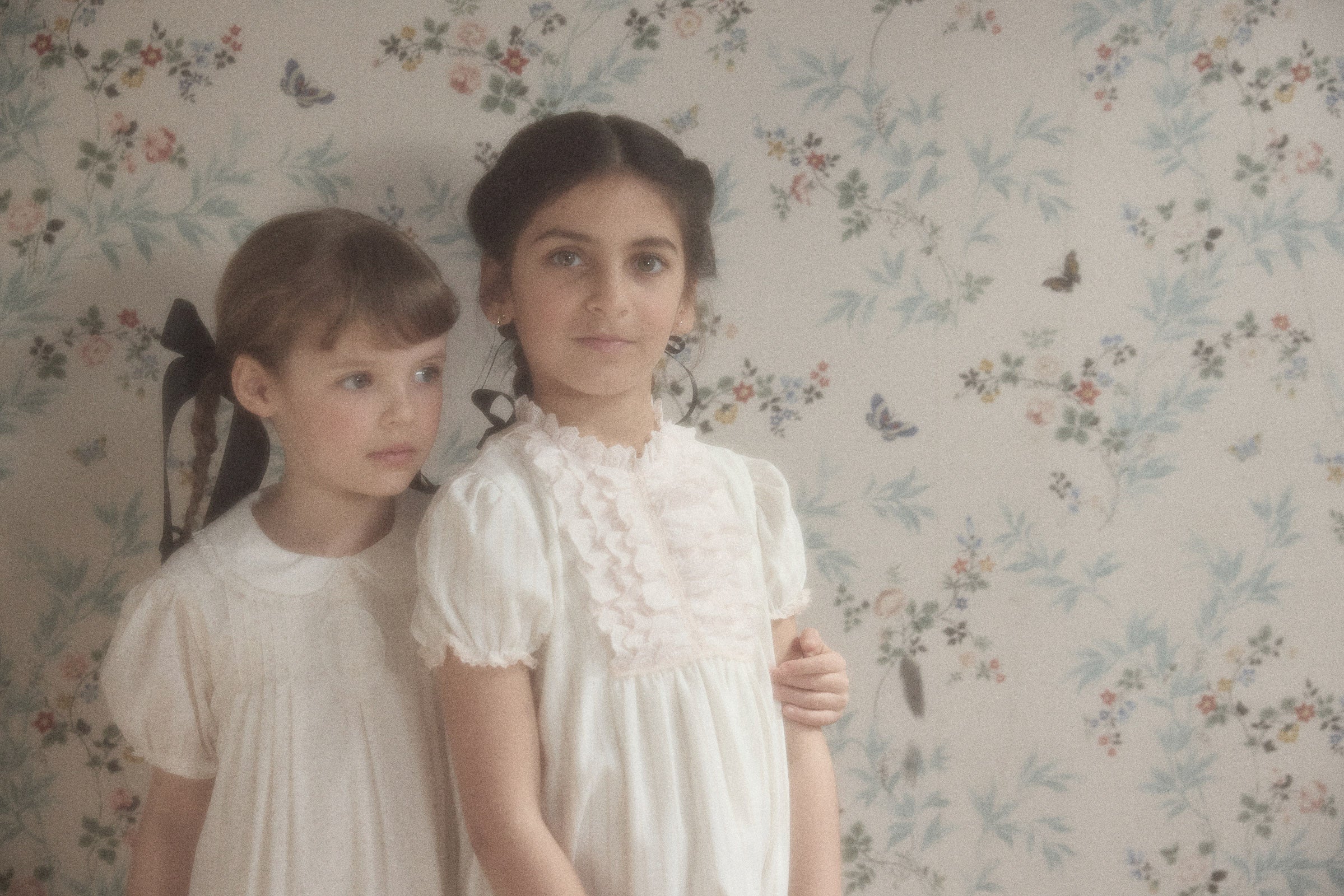 Eloise Dress Blush Polka Dots - Designed by Ingrid Lewis - Strawberries & Cream