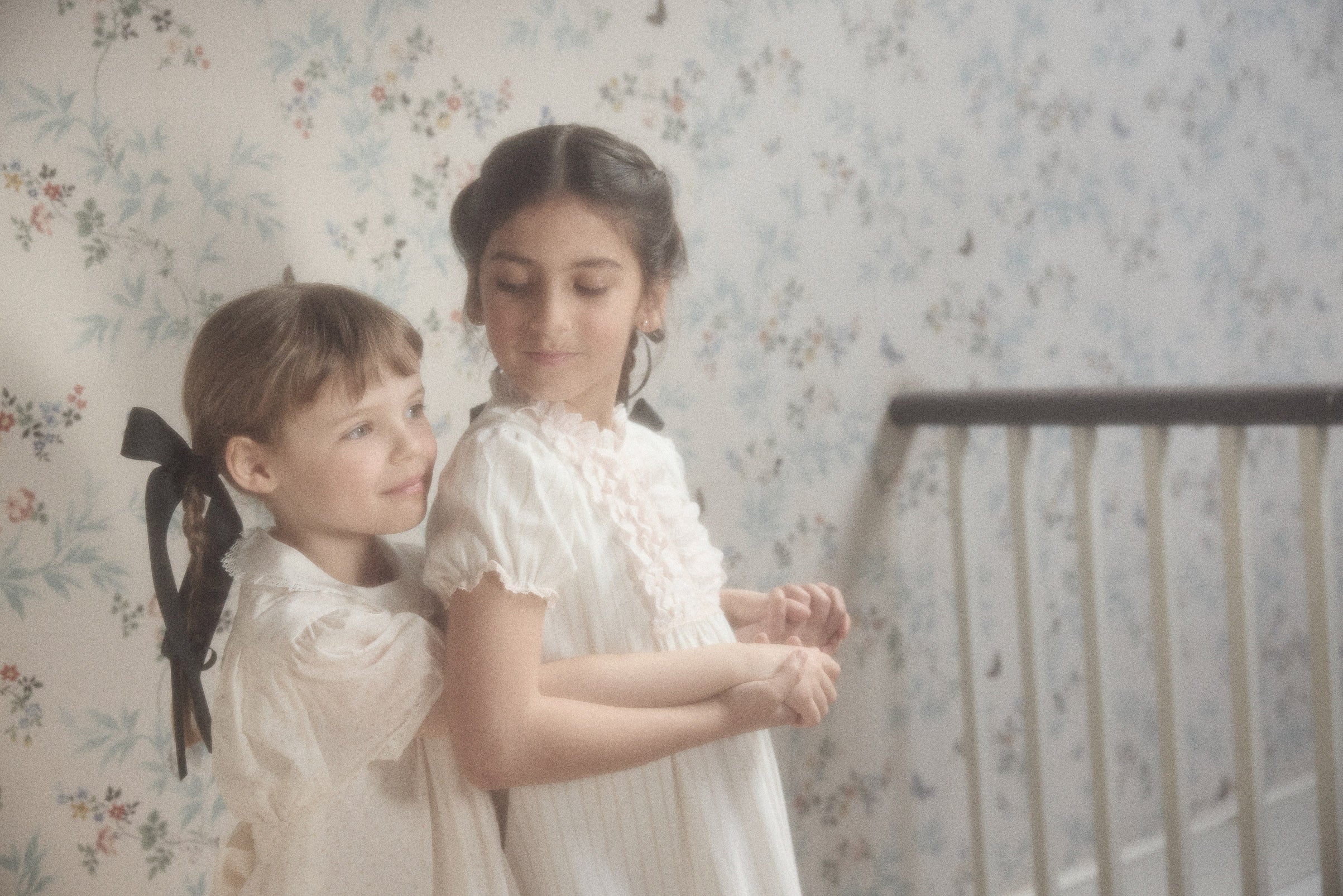 Eloise Dress Blush Polka Dots - Designed by Ingrid Lewis - Strawberries & Cream