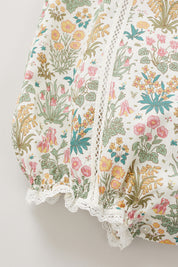 Jelly Romper Short Sleeve In Liberty Garden