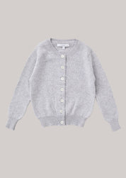 Cashmere Round Neck Cardigan Fog