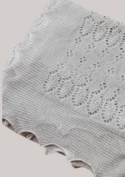 Cotton Shawl in Lace Knit