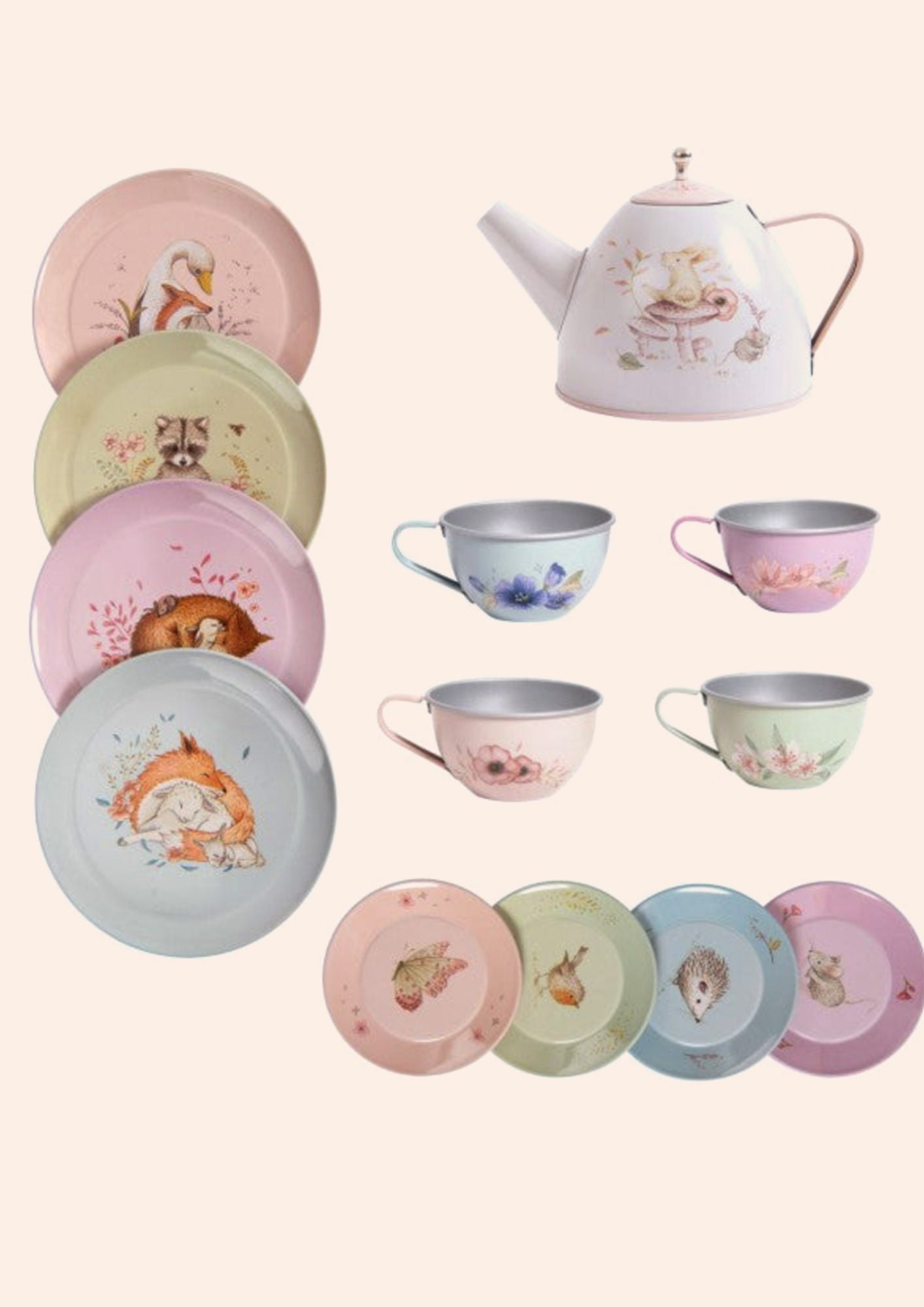 Tea set 14 pcs - Les Rosalies - Moulin Roty