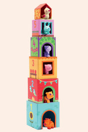 Djeco - Building Blocks - Topanifarm  - Strawberries & Cream - Ingrid Lewis - Designer