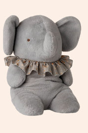 Maileg -  Elephant plush, Big - Blue/grey