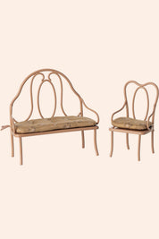 Maileg - Vintage chair, Mini - Dark powder
