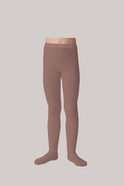 Collégien X Strawberries & Cream - Louise Ribbed Tights - Praline de Lyon