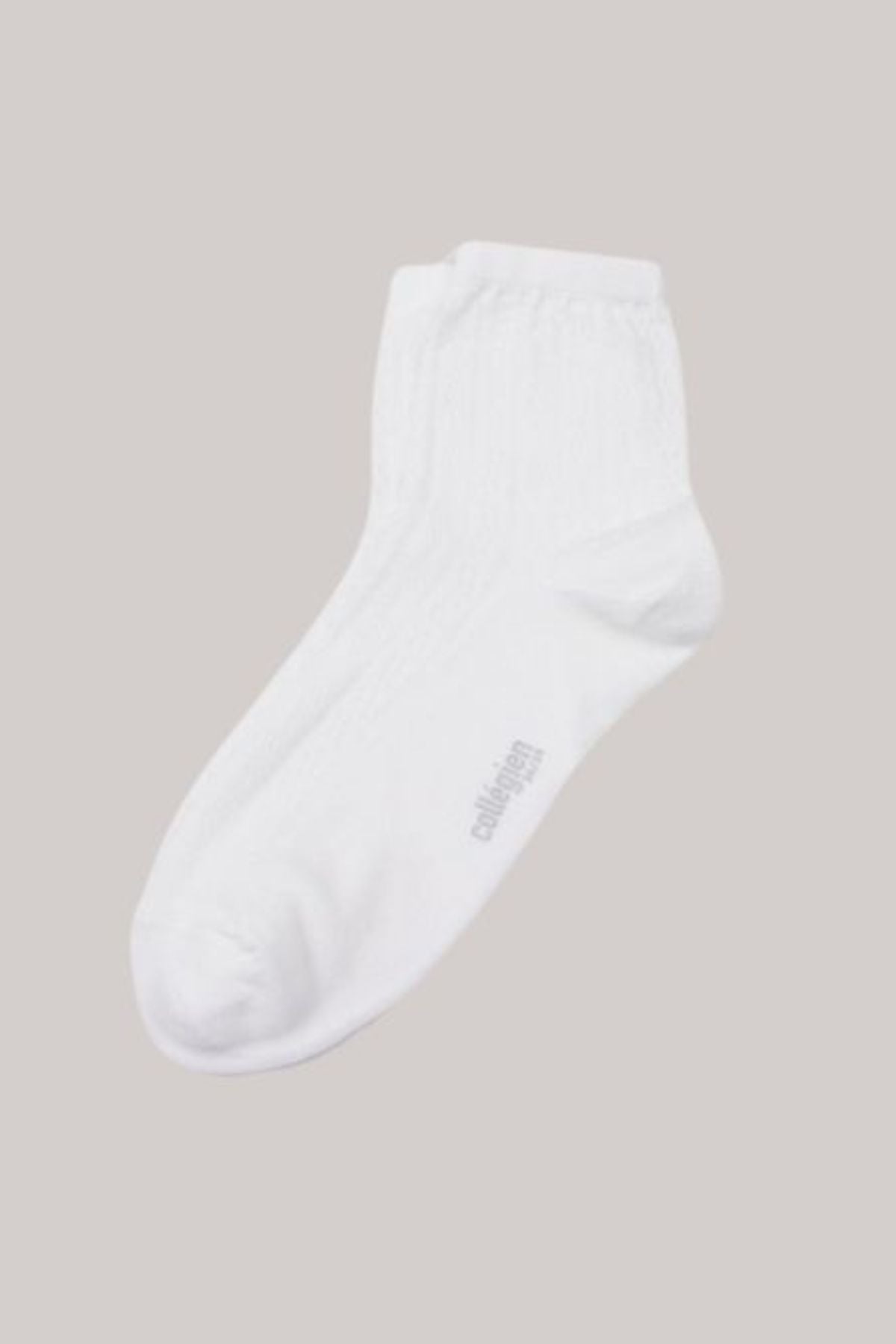 Collegien X Strawberries and Cream-Antoinette Blanc Neige Lightweight Socks