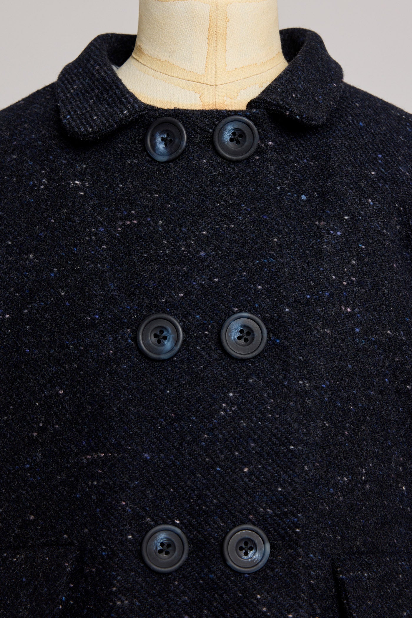 Anne Coat Navy - Designed by Ingrid Lewis - Strawberries & Cream