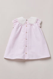 Baby Bubble Dress in Pink Stripes - Strawberries & Cream 