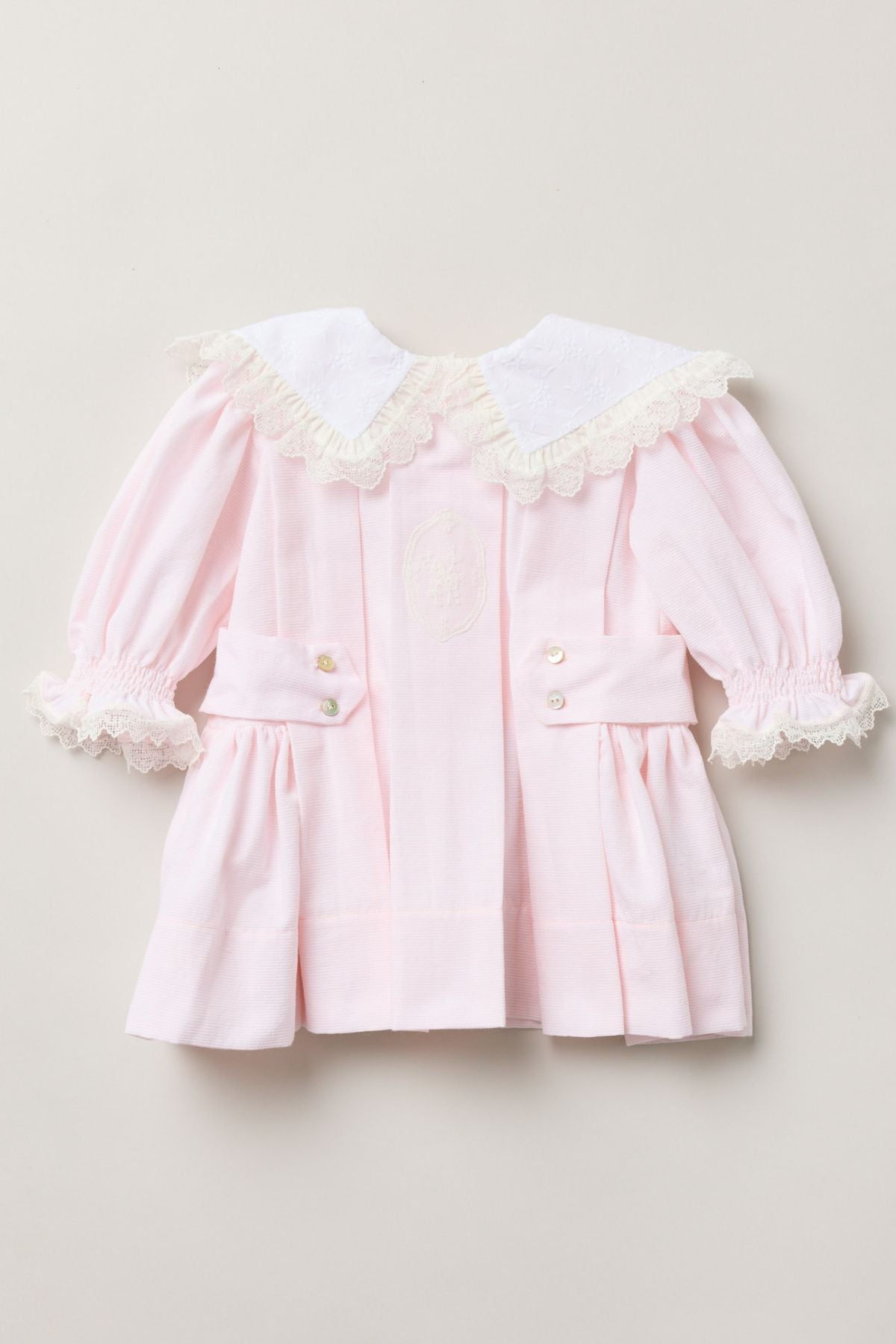 Baby Piano Dress in Pink Stripe - Strawberries & Cream 