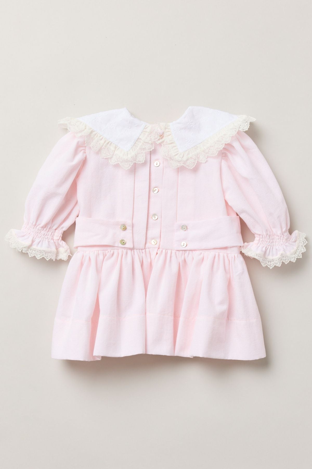 Baby Piano Dress in Pink Stripe - Strawberries & Cream 