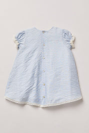 Baby Pleated Dress - Seaside - Strawberries & Cream