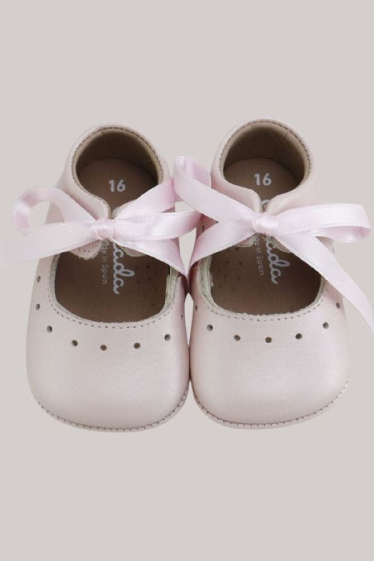 Baby Soft Mary Jane - Rospale Ribbon - Strawberries & Cream - Ingrid Lewis - Designer