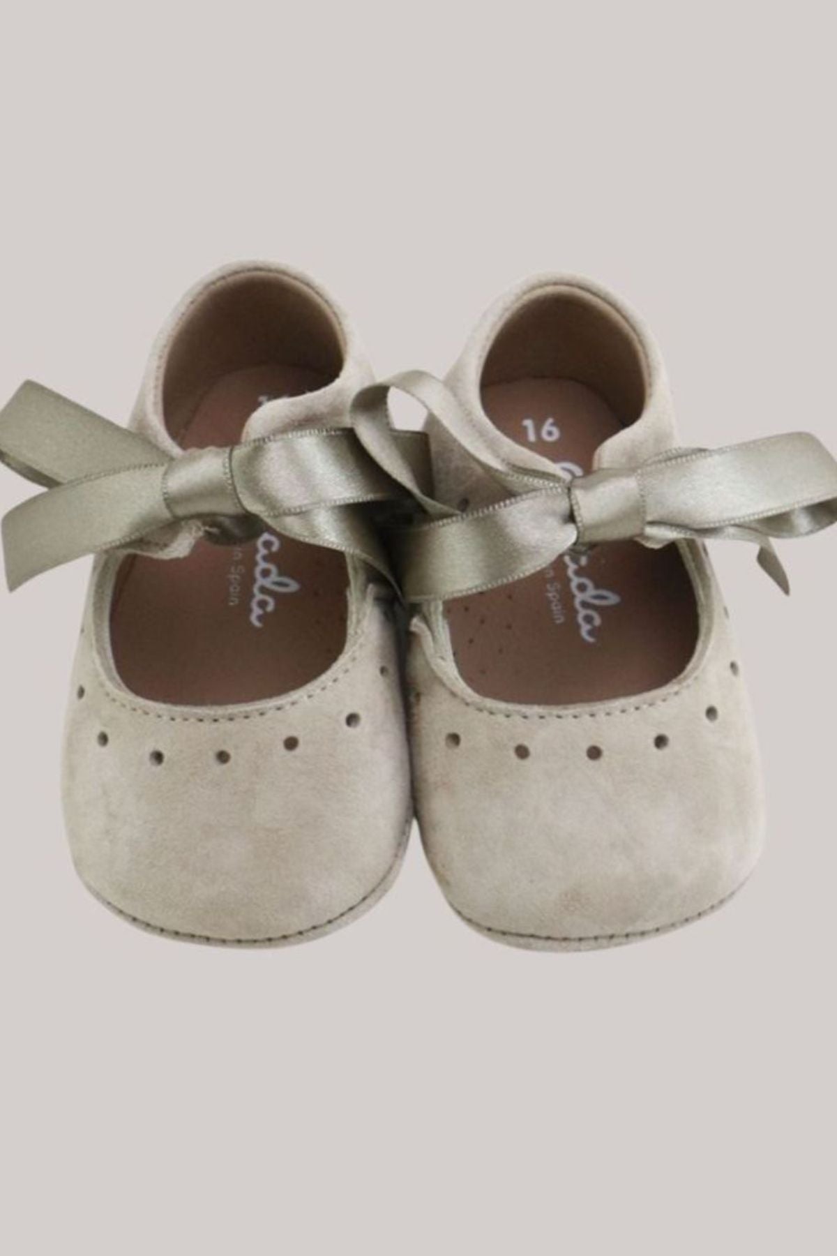 Baby Soft Suede Mary Jane - Nude - Strawberries & Cream - Ingrid Lewis - Designer