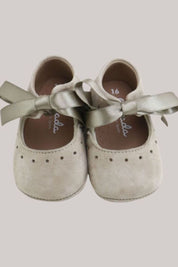 Baby Soft Suede Mary Jane - Nude - Strawberries & Cream - Ingrid Lewis - Designer
