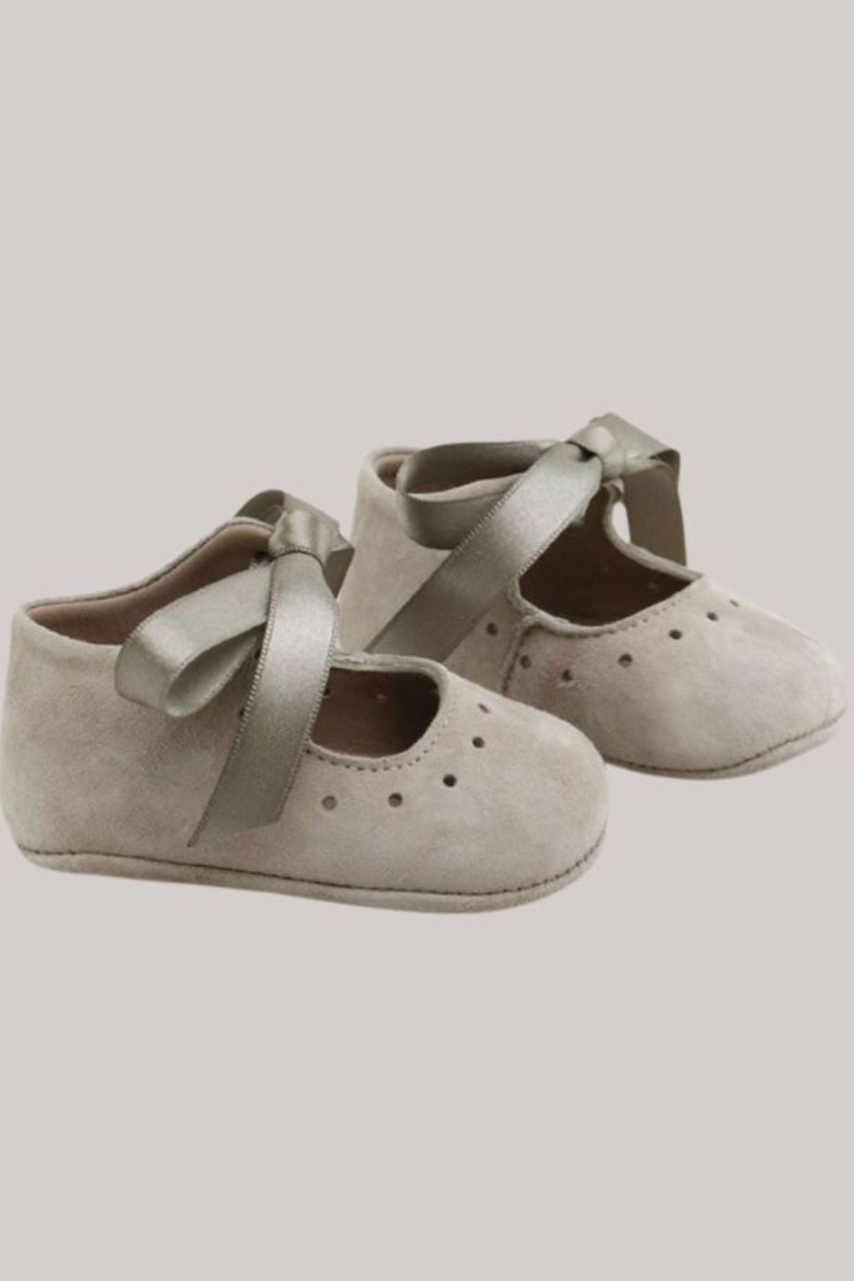 Baby Soft Suede Mary Jane - Nude - Strawberries & Cream - Ingrid Lewis - Designer