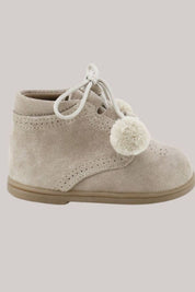 Baby Suede Boots Camel- Strawberries & Cream -  Hand made - Luxury - Ingrid Lewis - Designer